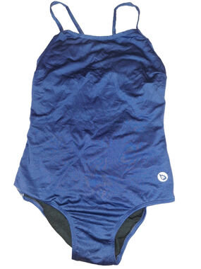 Dolfin One Piece Swimsuit Size S Blue Black sporty athletic beachcore resortcore
